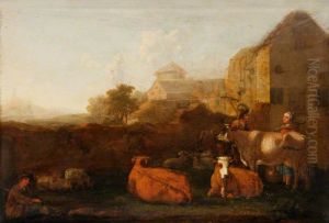 Landscape with Cattle and Figures