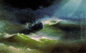 Ship <<Empress Maria>> in storm