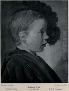 Portrait of a boy in profile