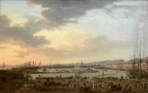 Le Port vieux de Toulon. La vue est prise du cote des Magasins aux vivres