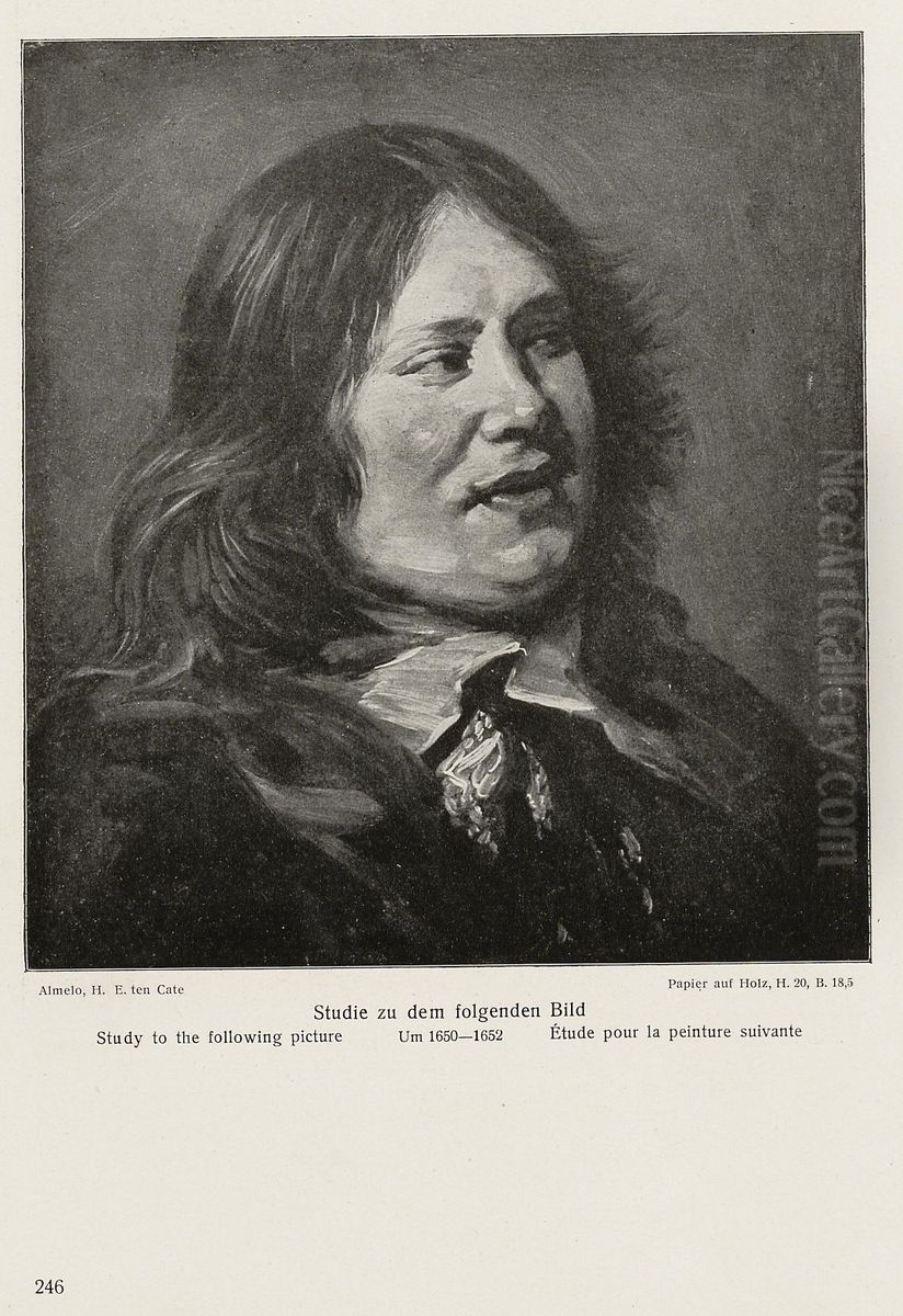 Bust sketch of Stephanus Gerardts Oil Painting by Frans Hals