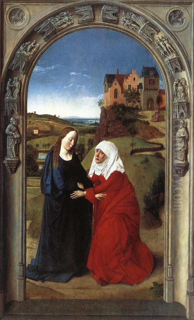 The Visitation Oil Painting by Dieric Bouts