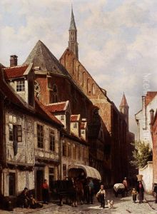 A Busy Street In Bremen