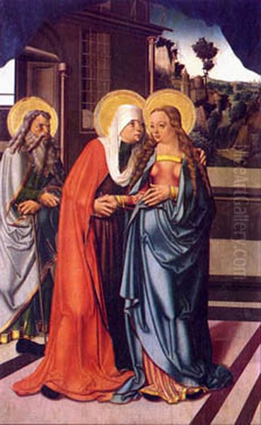 Navstiveni Panny Marie Oil Painting by unknown