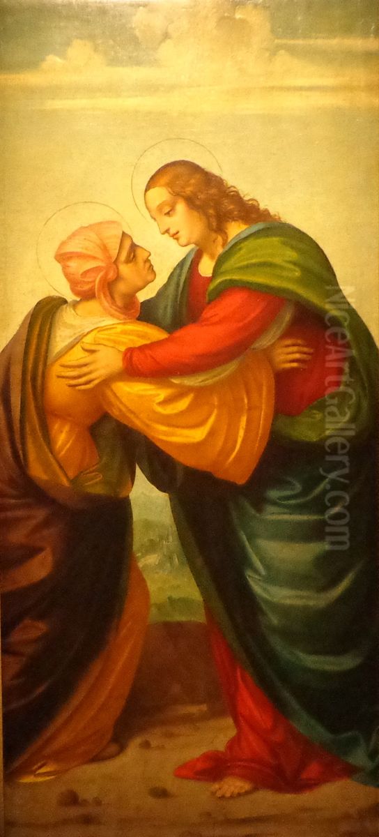 La Visitazione Oil Painting by Marco D'Oggiono