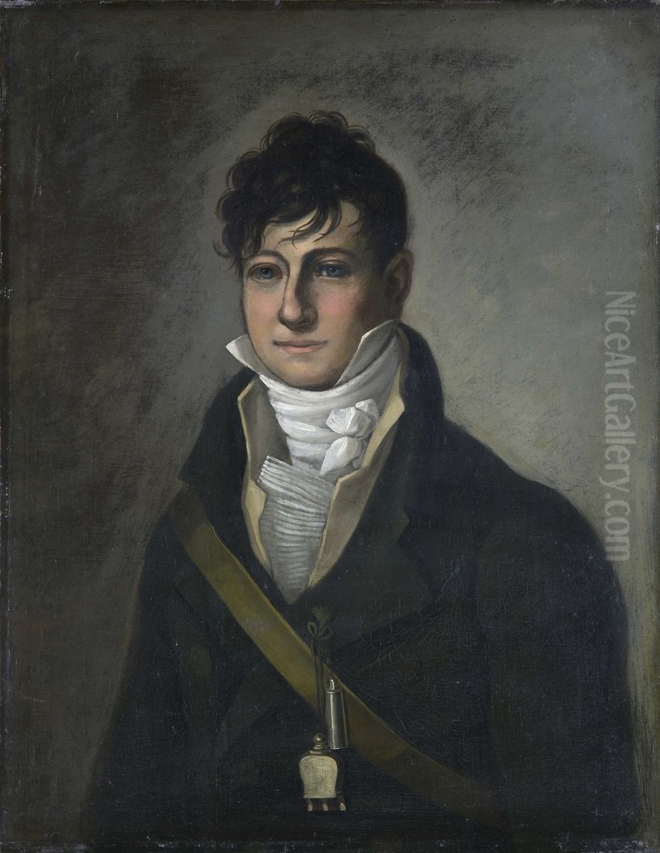 Portrait of Otto Collett Oil Painting by Carl Frederik Vogt