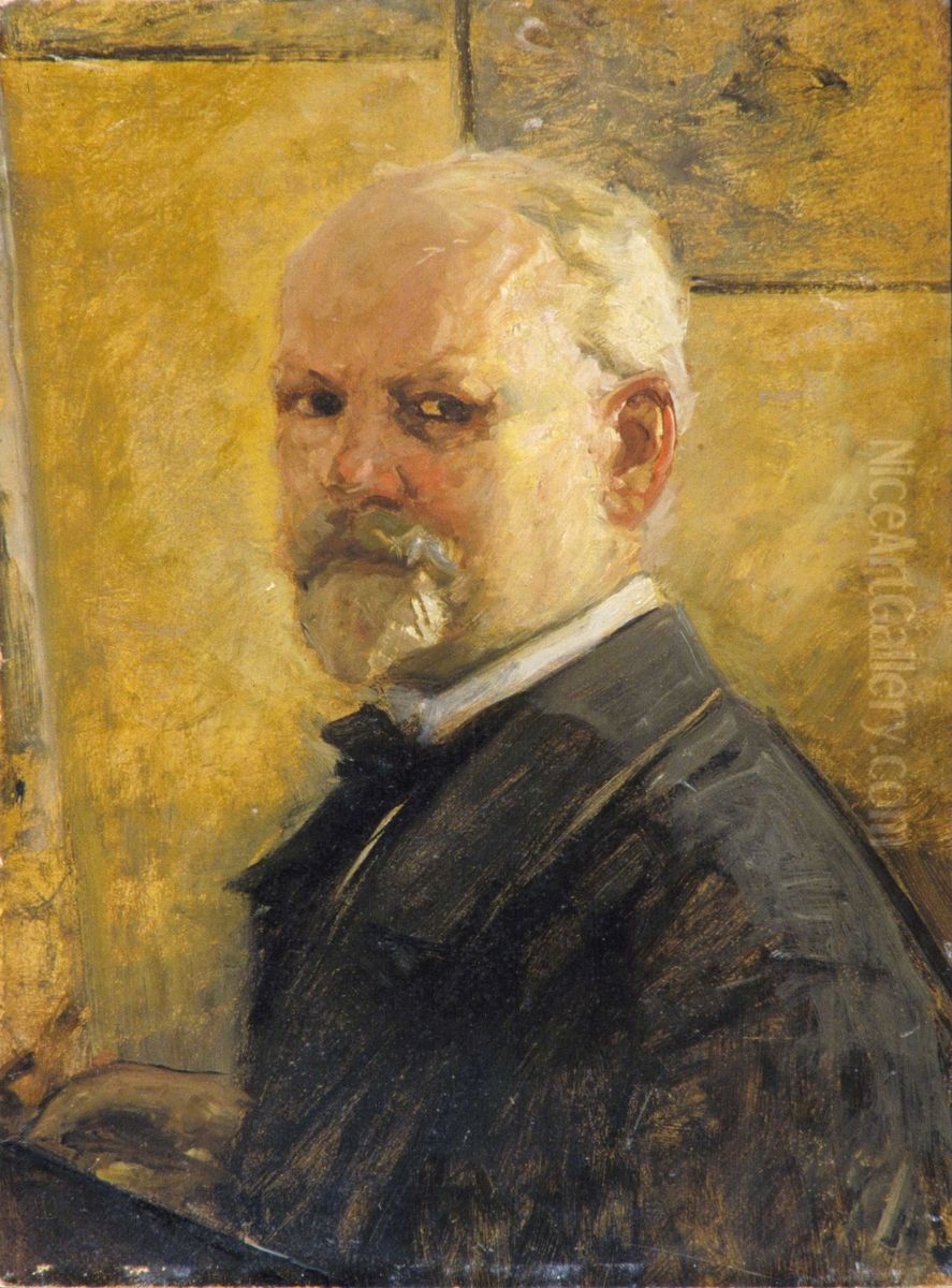 Portrait Oil Painting by Oscar Wergeland