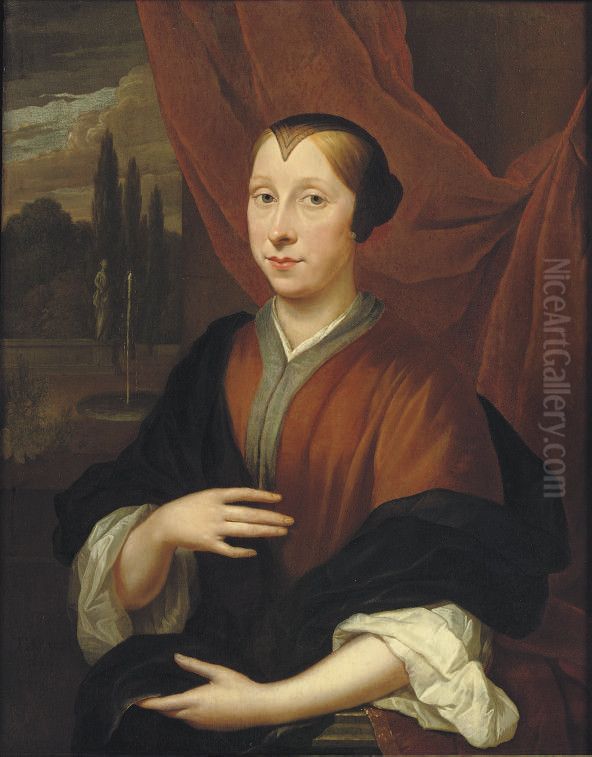 Portrait of an unknown woman Oil Painting by Thomas van der Wilt