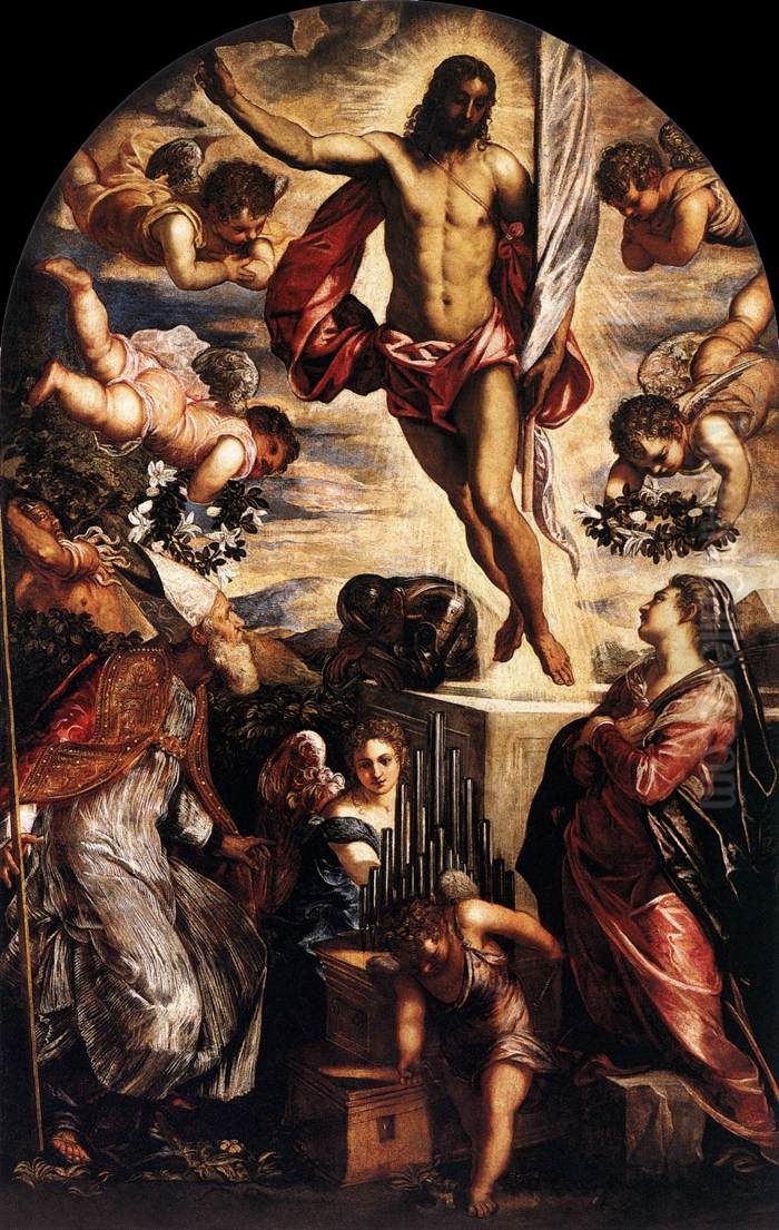 The Resurrection of Jesus Christ Oil Painting by Jacopo Tintoretto