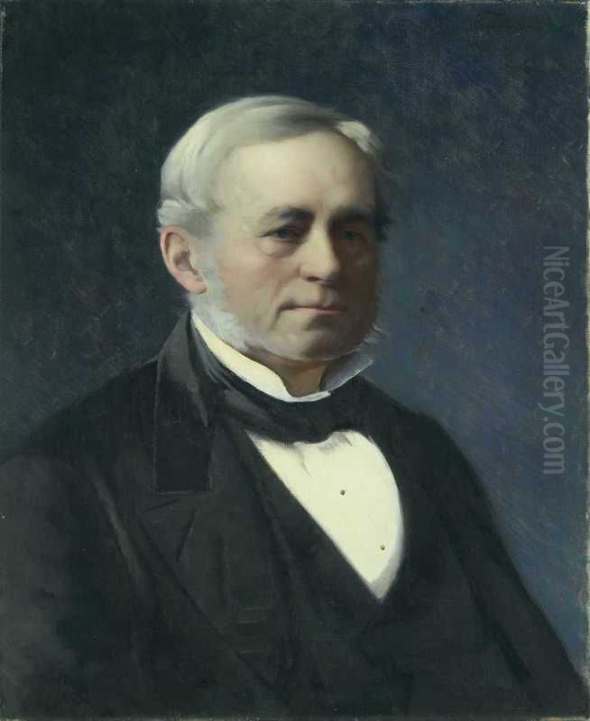 Portrait of Otto Joachim Lovenskiold Oil Painting by Asta Norregaard