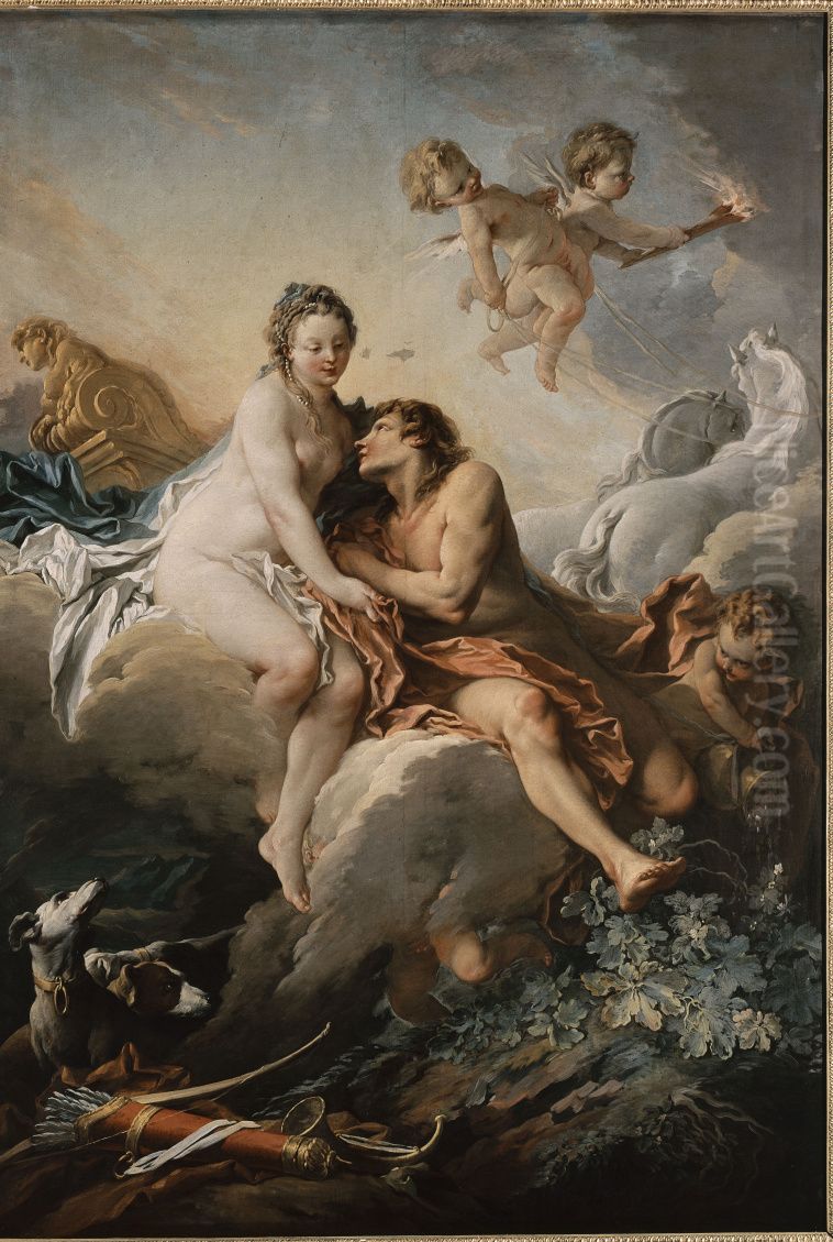 Aurora and Cephalus Oil Painting by Francois Boucher