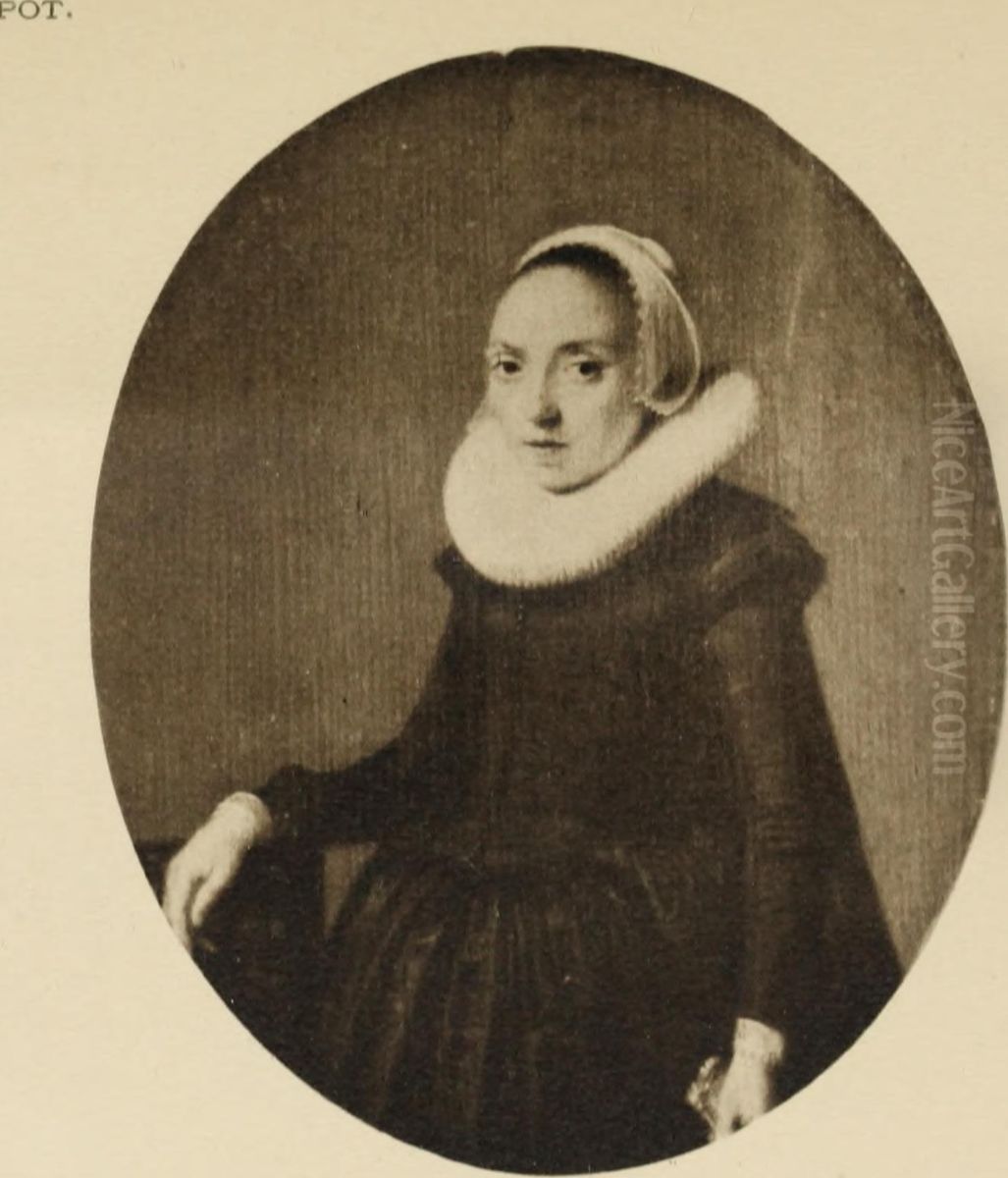 Portrait of a woman Oil Painting by Hendrik Gerritsz Pot