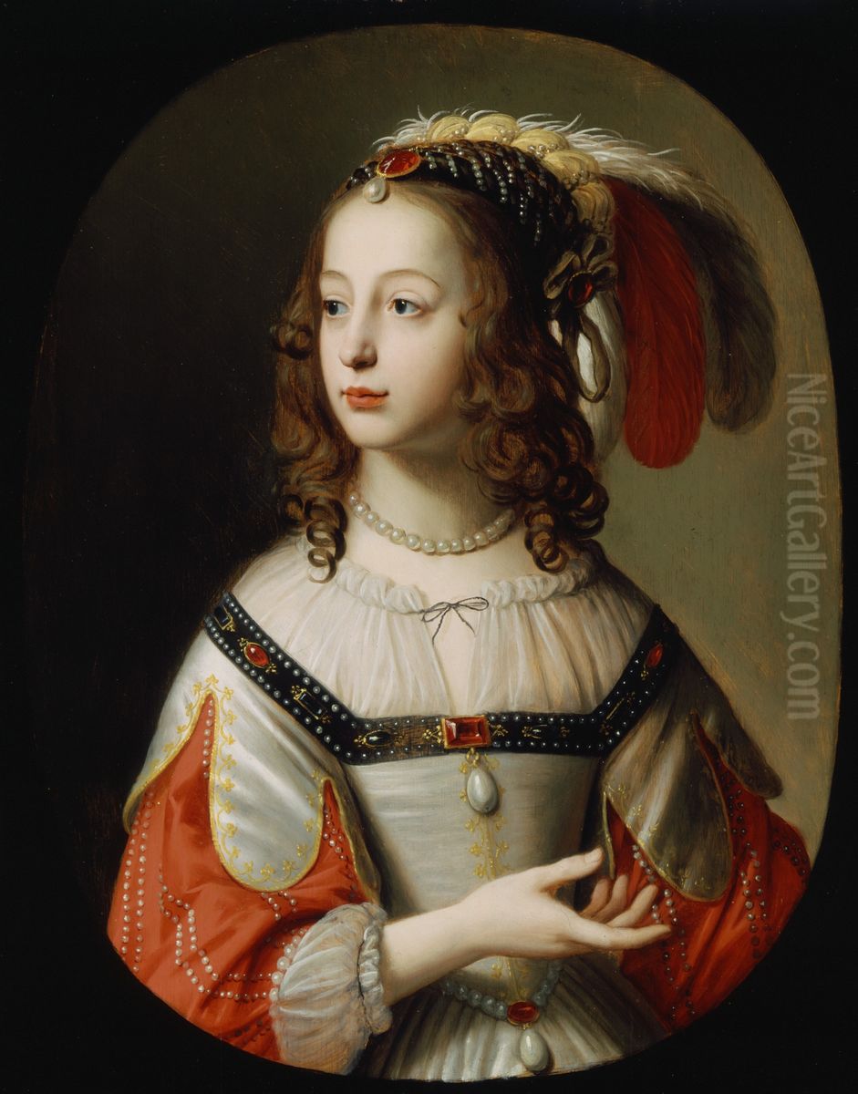 Portrait of Sophia, Princess Palatine Oil Painting by Gerard van Honthorst