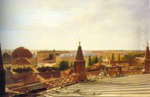 The Opera place in Berlin, View frm the roof of the Friedrichswerdersche church