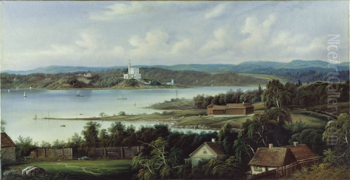 Frognerkilen og Bygdoy sett fra Skillebekk Oil Painting by Peder Balke