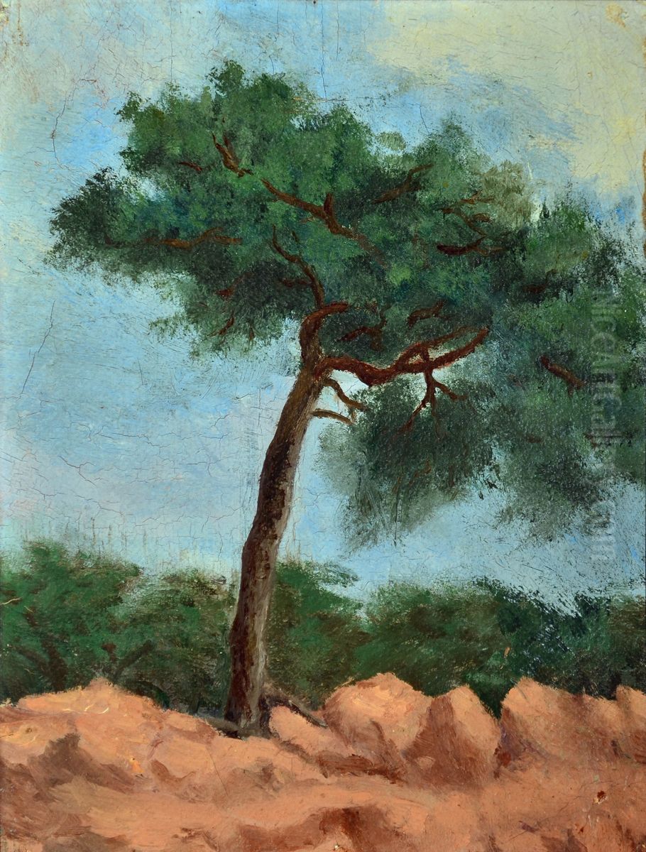 Tallen Oil Painting by August Strindberg