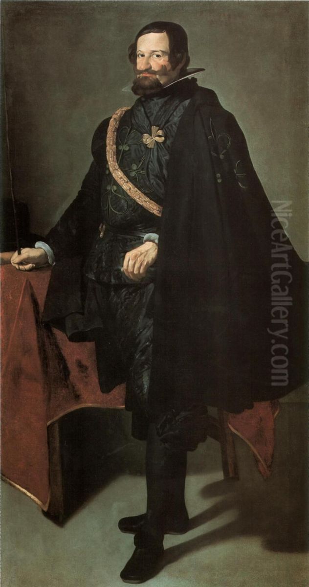 Conde-duque de Olivares Oil Painting by Diego Rodriguez de Silva y Velazquez