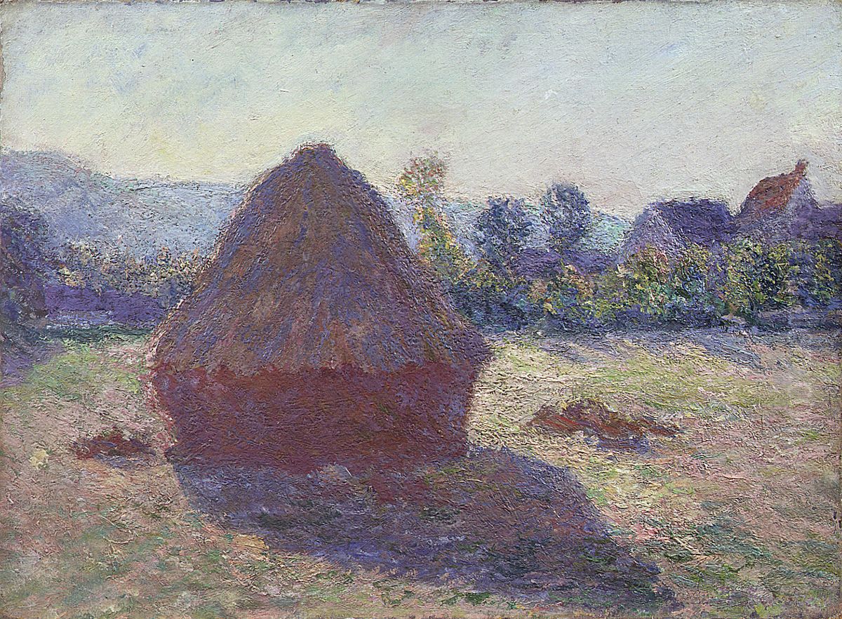 Haystack in the Evening Sun Oil Painting by Claude Oscar Monet