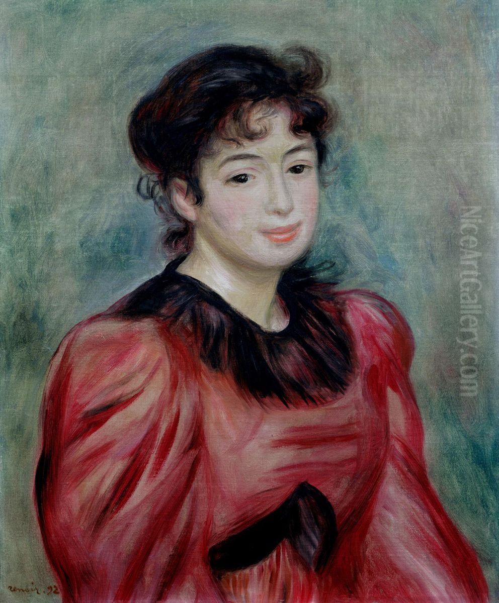 Portrait de Mademoiselle Victorine de Bellio Oil Painting by Pierre Auguste Renoir