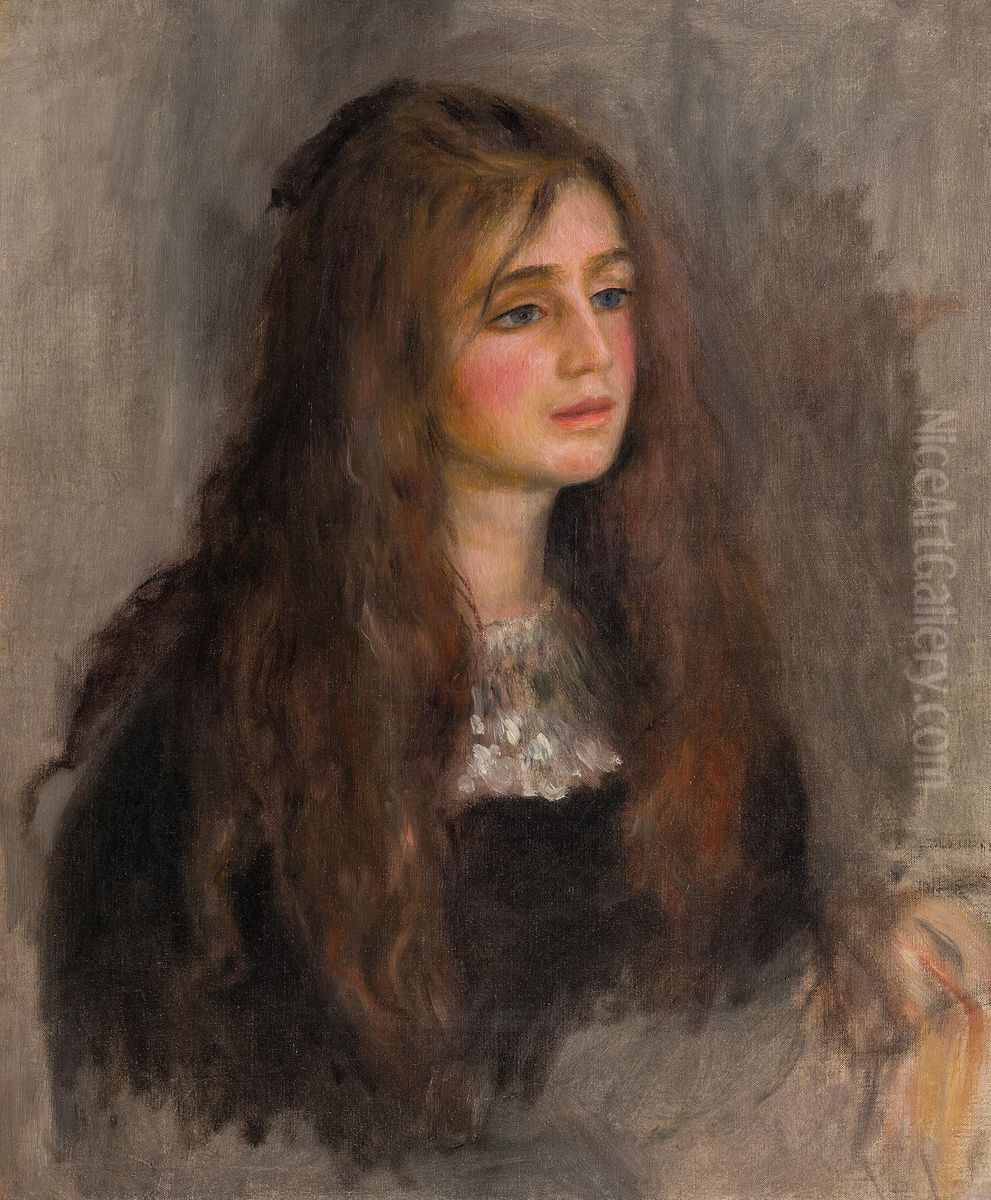 Portrat von Julie Manet Oil Painting by Pierre Auguste Renoir