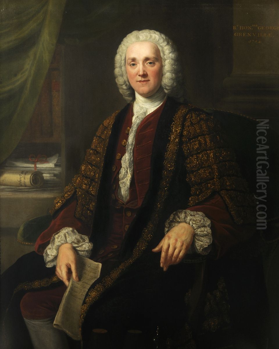 George Grenville (1712-1770) Oil Painting by William Hoare