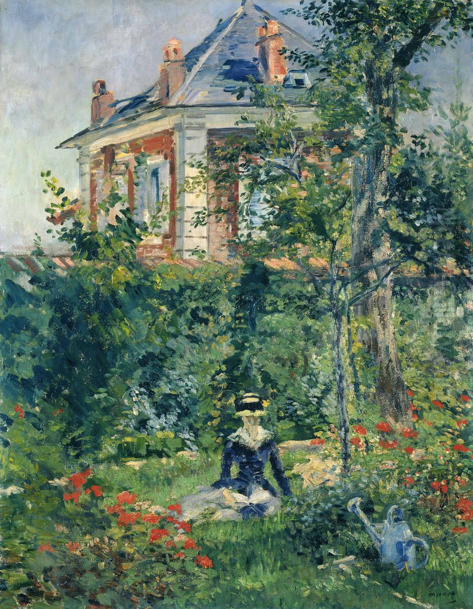 A Garden Nook at Bellevue Oil Painting by Edouard Manet