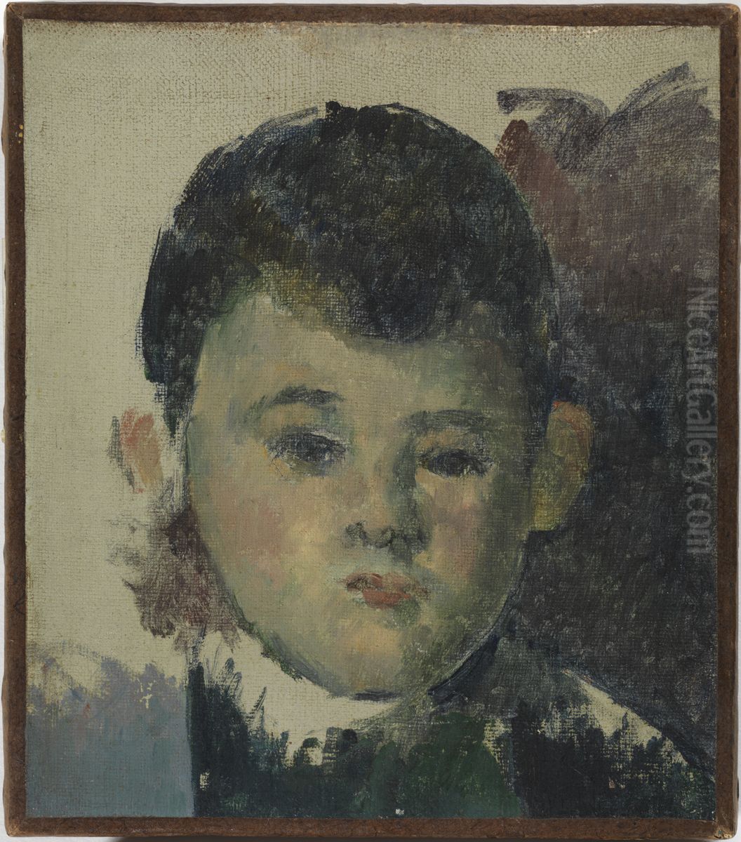 Portrait de Paul, Fils de l'Artiste Oil Painting by Paul Cezanne