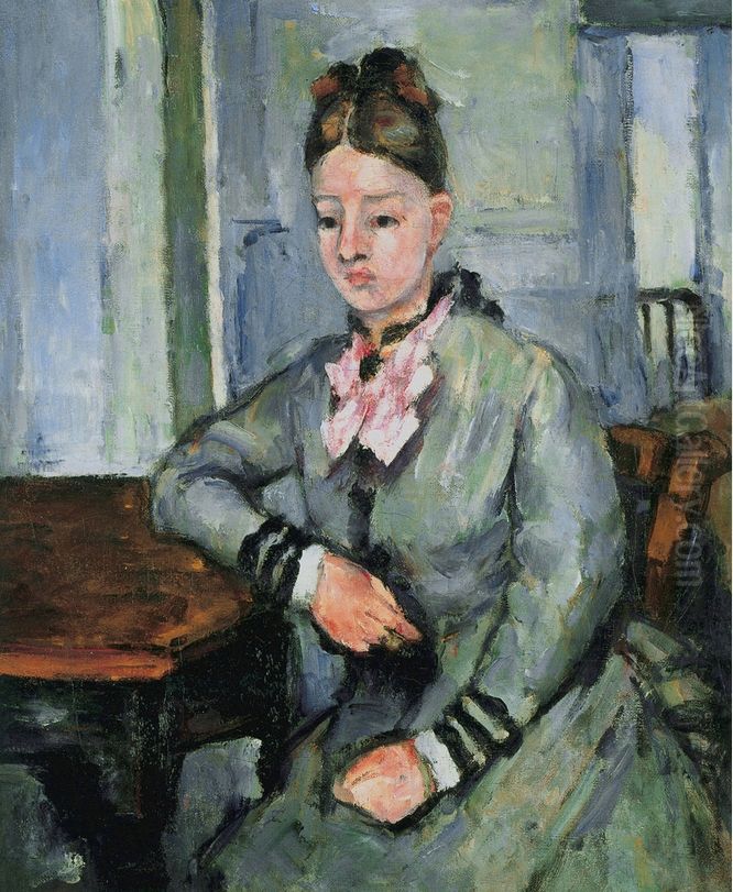 Madame Cezanne accoudee Oil Painting by Paul Cezanne