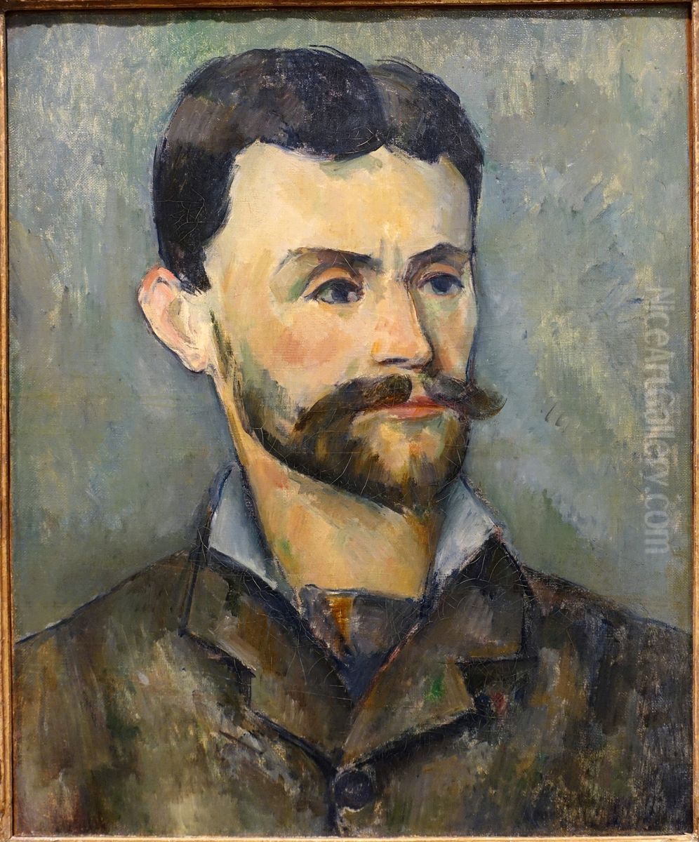 Portrait de Jules Peyron Oil Painting by Paul Cezanne