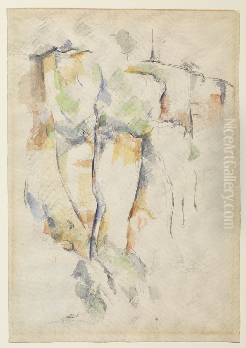 Rochers a Bibemus Oil Painting by Paul Cezanne