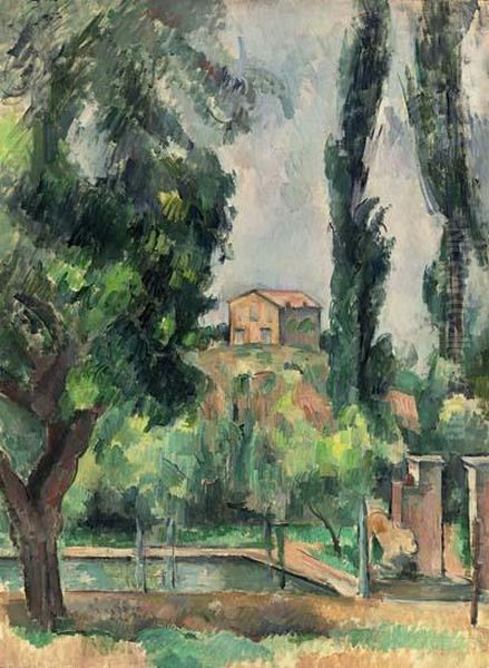 Jas de Bouffan Oil Painting by Paul Cezanne