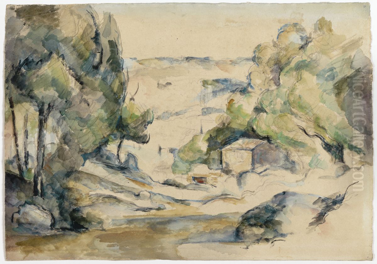Paysage en Provence Oil Painting by Paul Cezanne