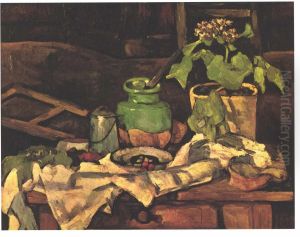 Pot de fleurs sur une table