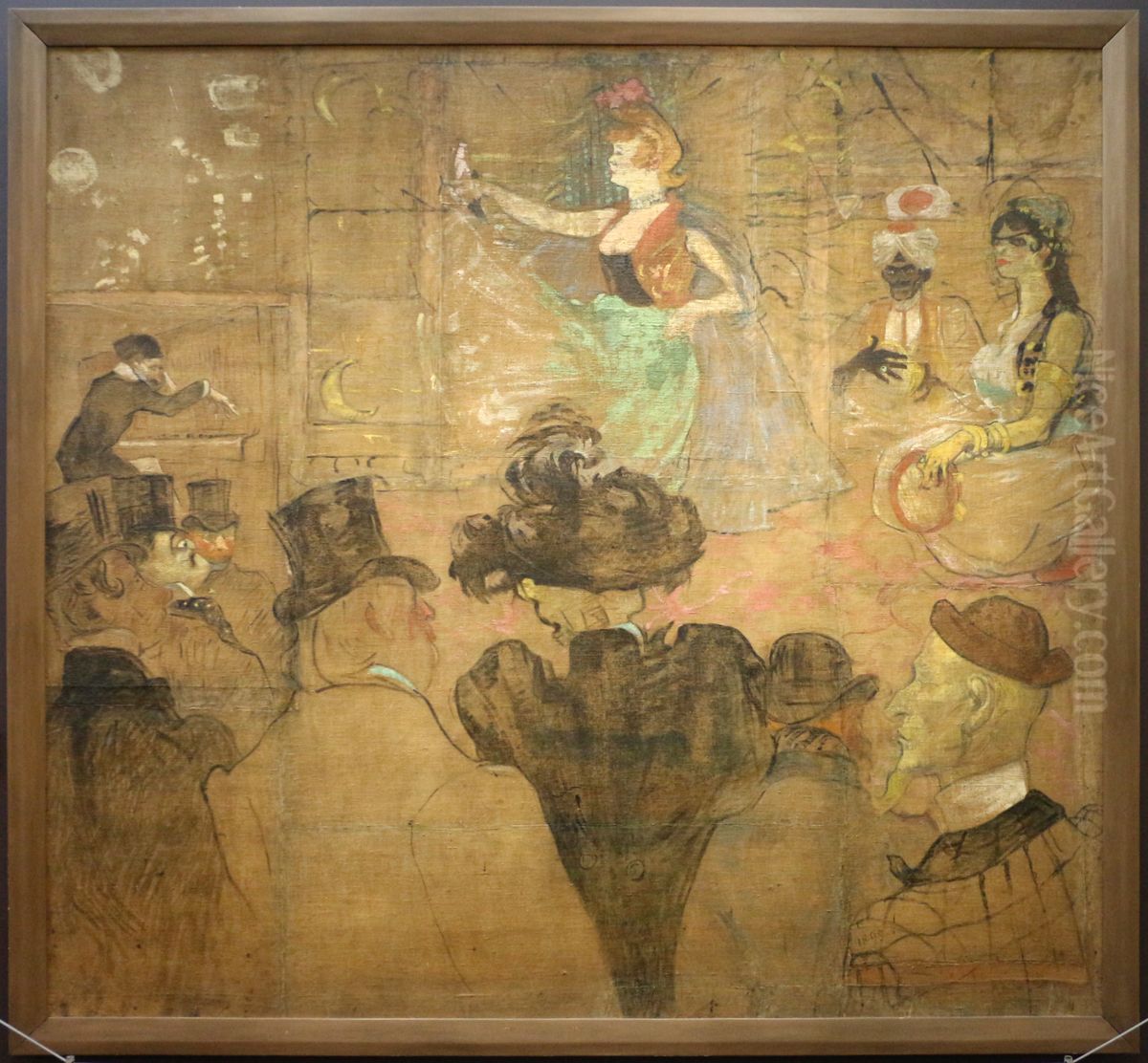 La danse mauresque by Henri de Toulouse-Lautrec Oil Painting by Henri De Toulouse-Lautrec
