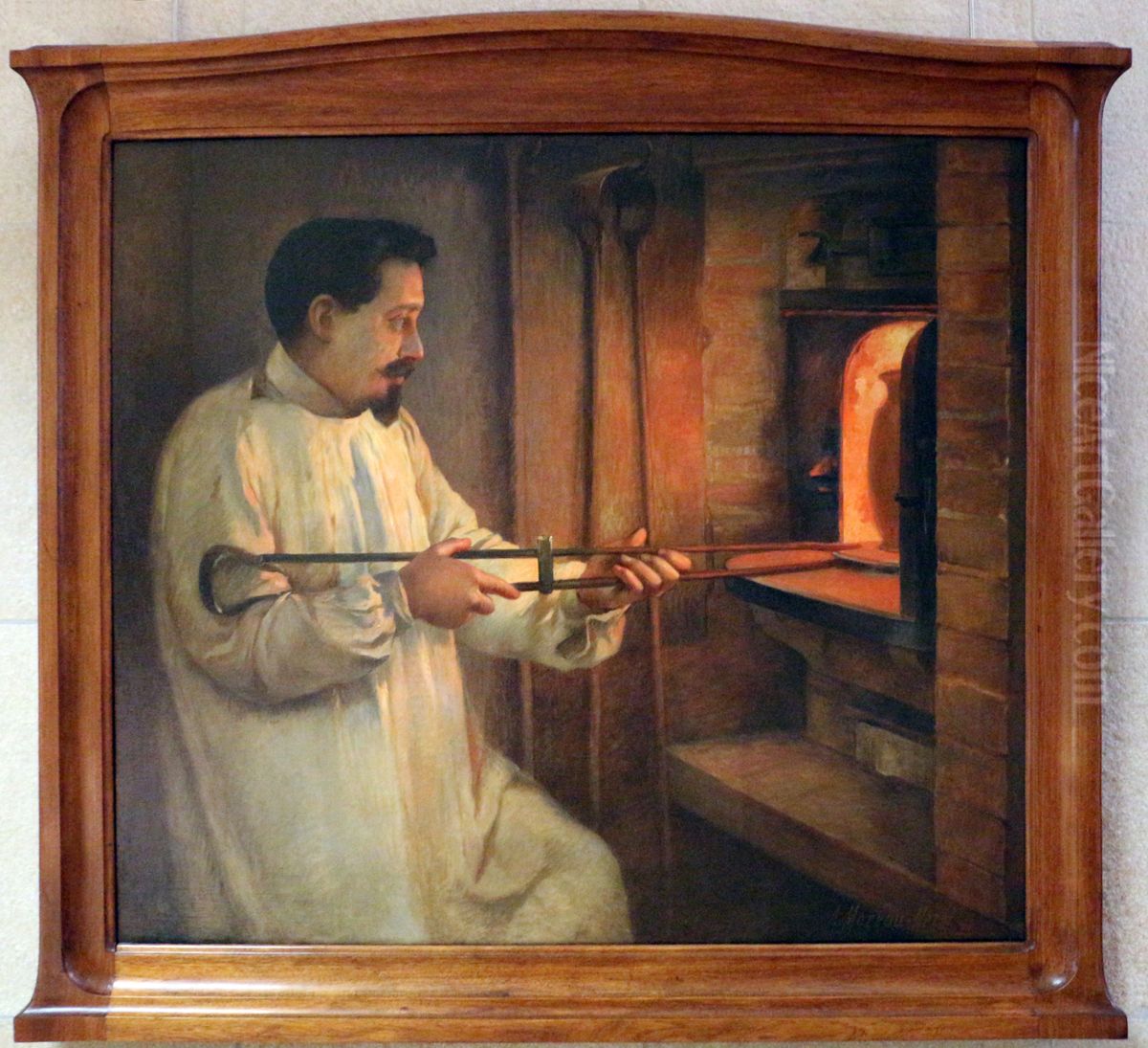 Eugene Feuillatre Oil Painting by Adrien Moreau-Neret