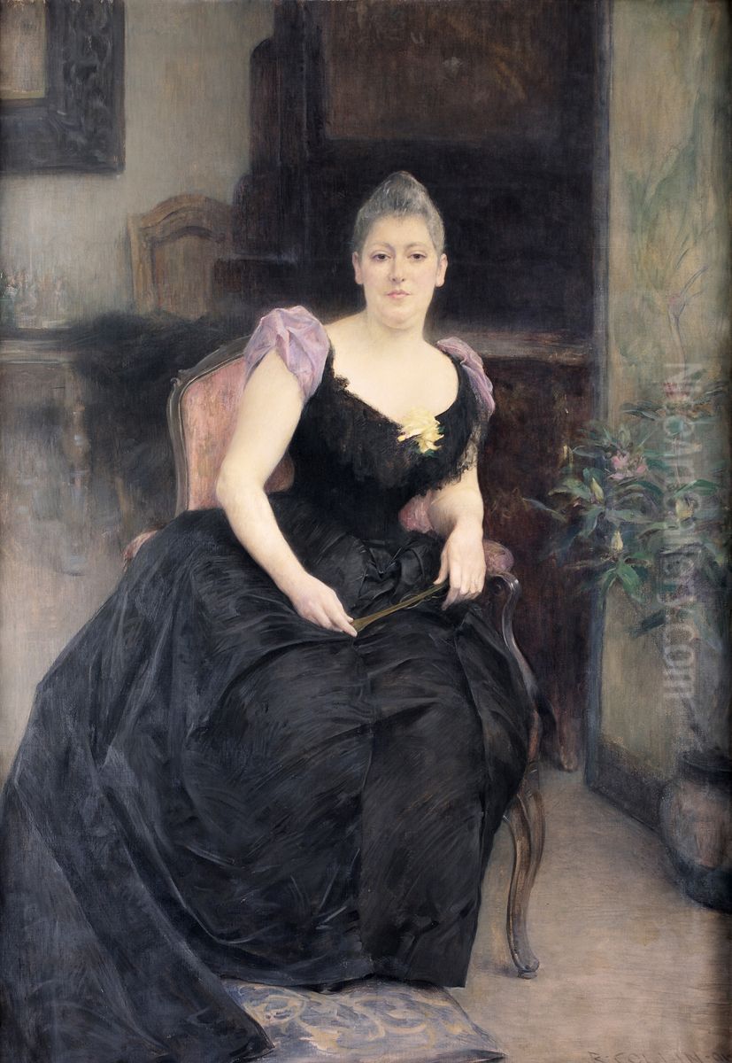 Portrait de Madame Dreyfus Oil Painting by Raphael Collin