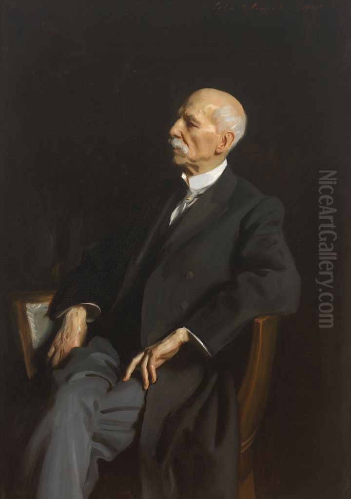 Portrait of Manuel Garcia Oil Painting by John Singer Sargent