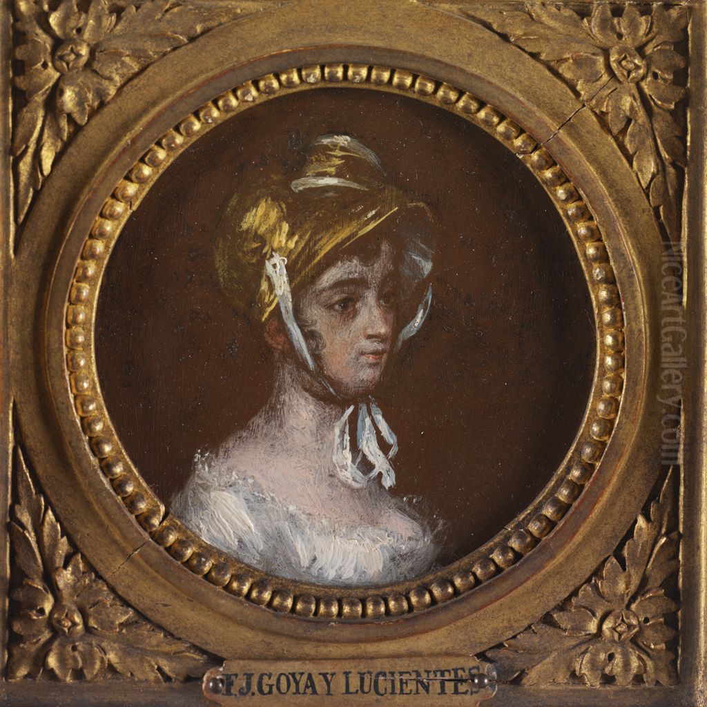Portrait of Geronima Goicoechea y Galarza Oil Painting by Francisco Goya Fuendetodos