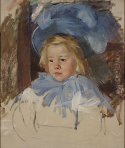 Simone in a Blue Bonnet