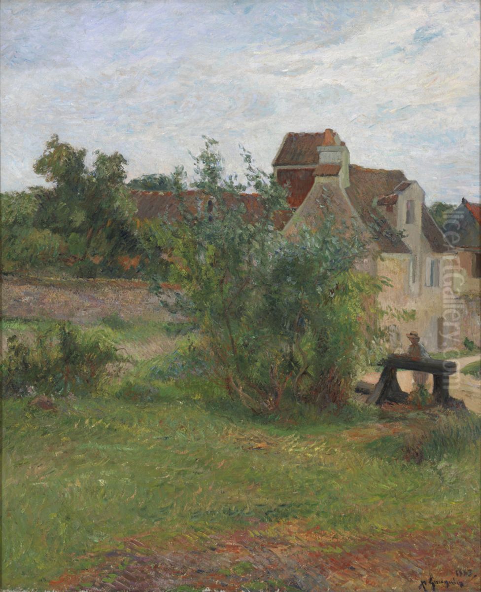 La Ferme de Busagny a Osny Oil Painting by Paul Gauguin