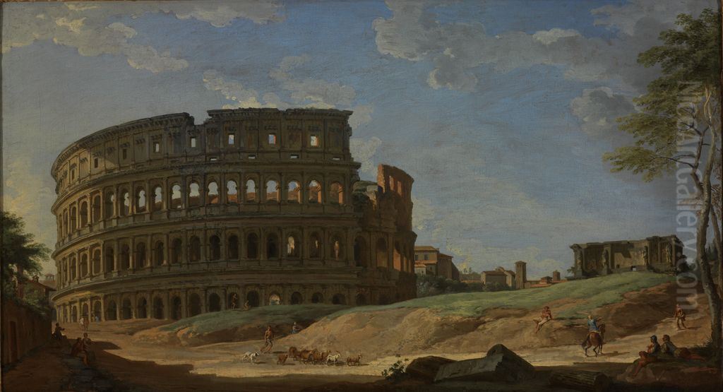 The Colosseum Oil Painting by Giovanni Paolo Panini