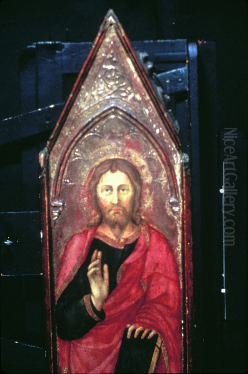 Christ in Benediction Oil Painting by Andrea Di Bartolo