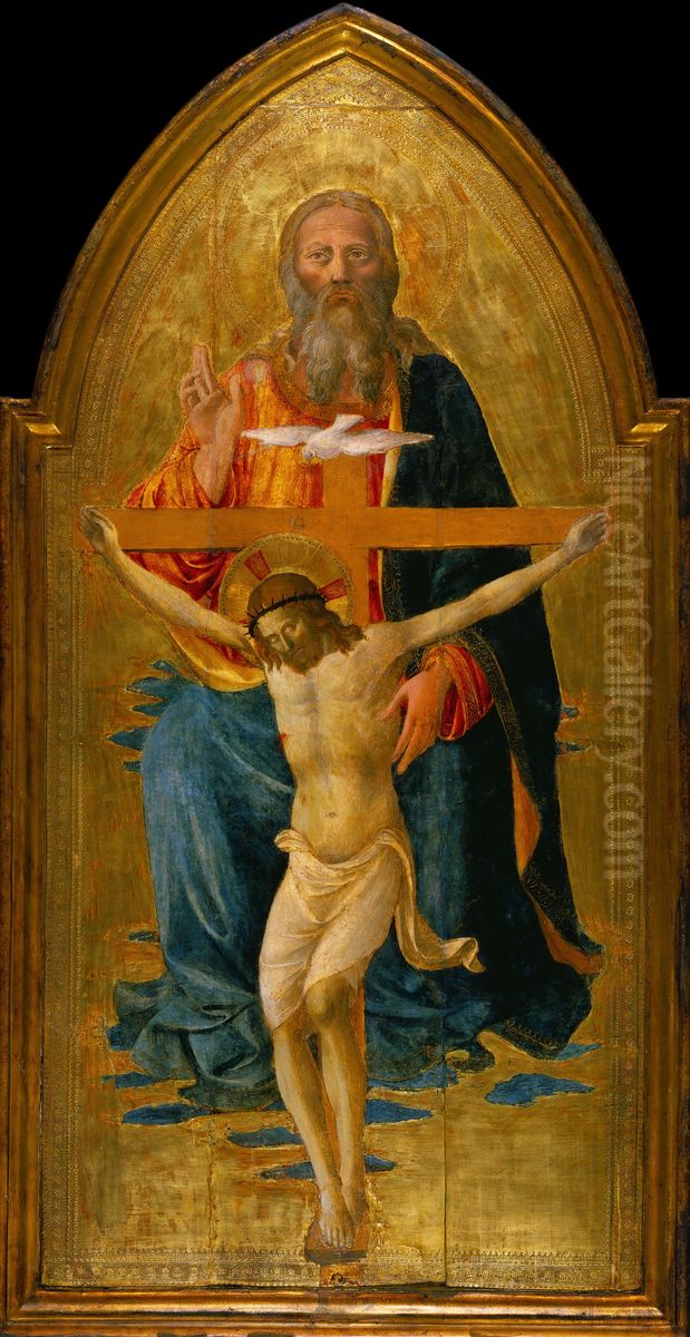 The Trinity Oil Painting by Domenico Di Michelino