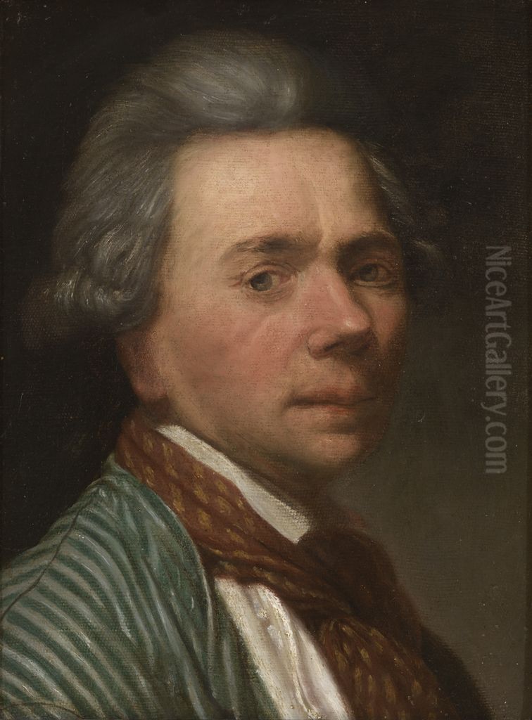 Self Portrait Oil Painting by Martin Ferdinand Quadal