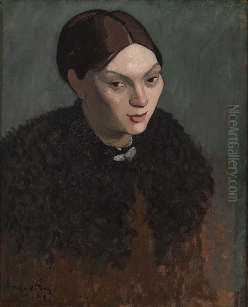 Portrait of Madeleine Bernard Oil Painting by Louis Anquetin