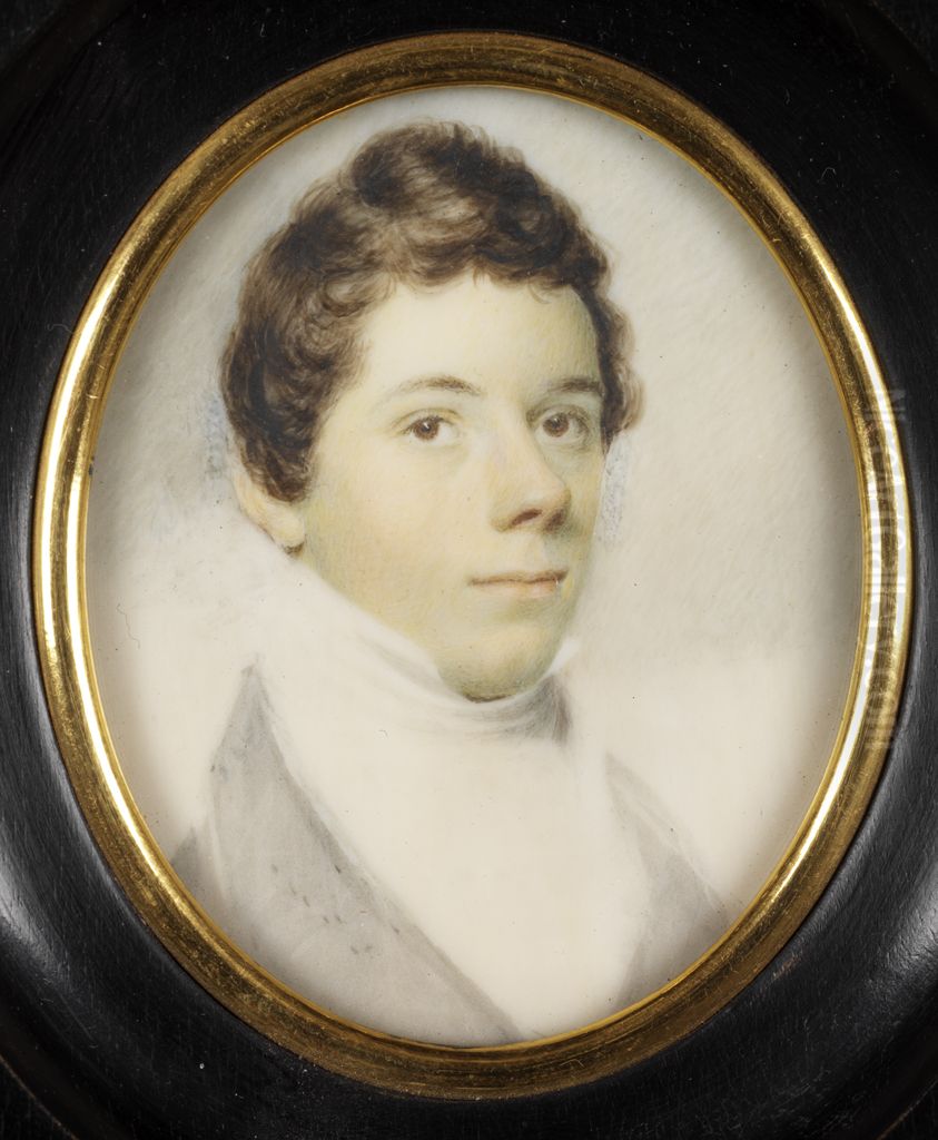 Portrait of George Long Oil Painting by Edward Greene Malbone