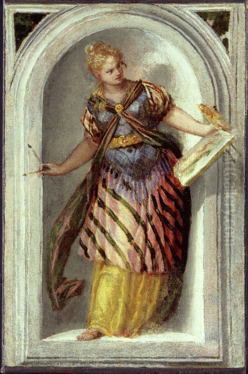 The Muse of Painting Oil Painting by Paolo Veronese (Caliari)