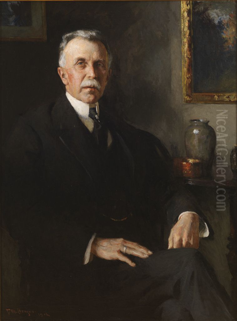 Portrait of Isaac C. Bates, Esq. Oil Painting by Frank Weston Benson