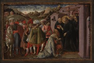 King Totila Blessed by Saint Benedict