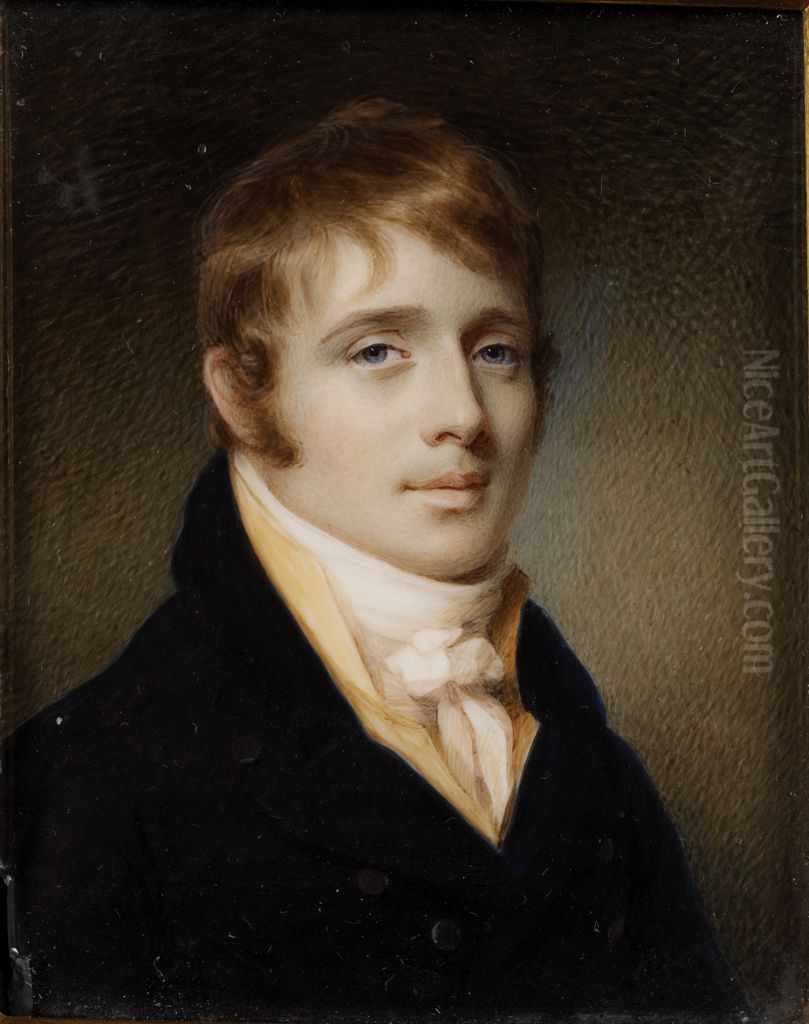 Portrait of a Young Man Oil Painting by Edward Greene Malbone